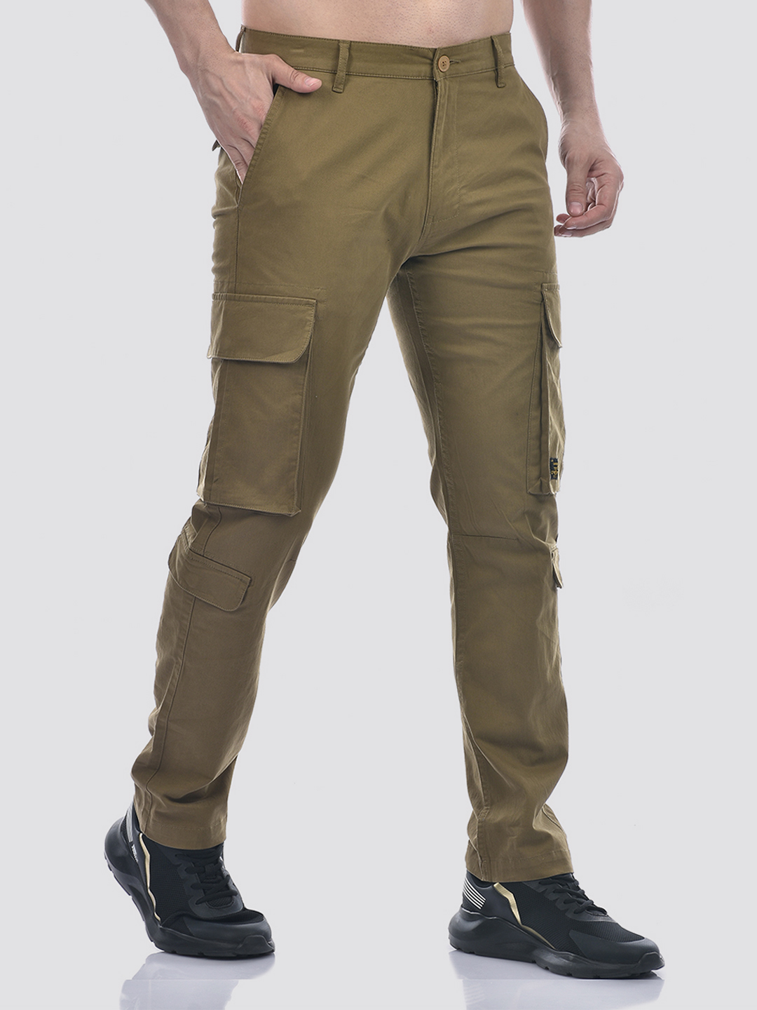 Numero Uno Men Solid Khaki Pant